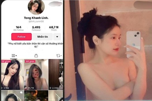 Clip sex TikToker Khánh Linh siêu phê